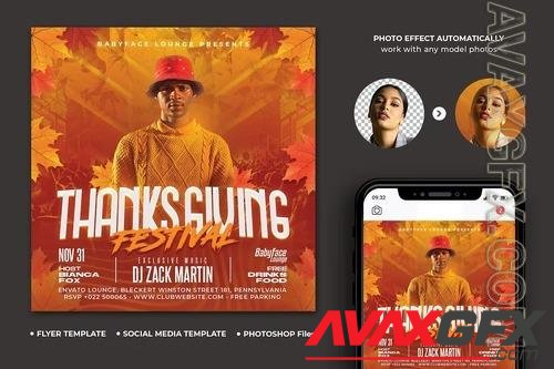 Thanksgiving Flyer 7TQE7HM