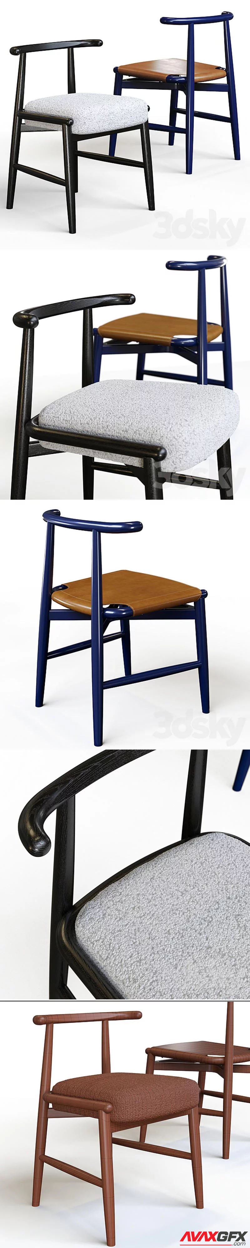 Chairs Meridiani Emilia Kuoio – 3D Model