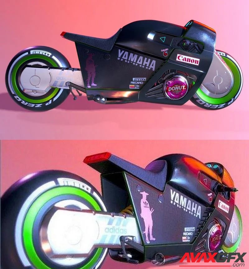 Cyberpunk Motorcycle 2