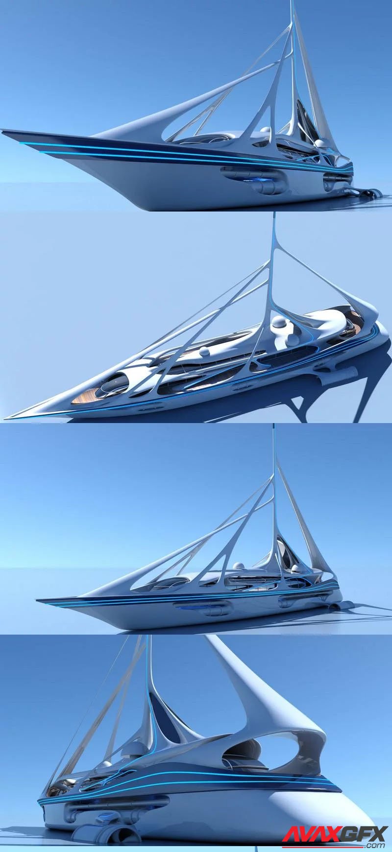 Futuristic Yacht 01