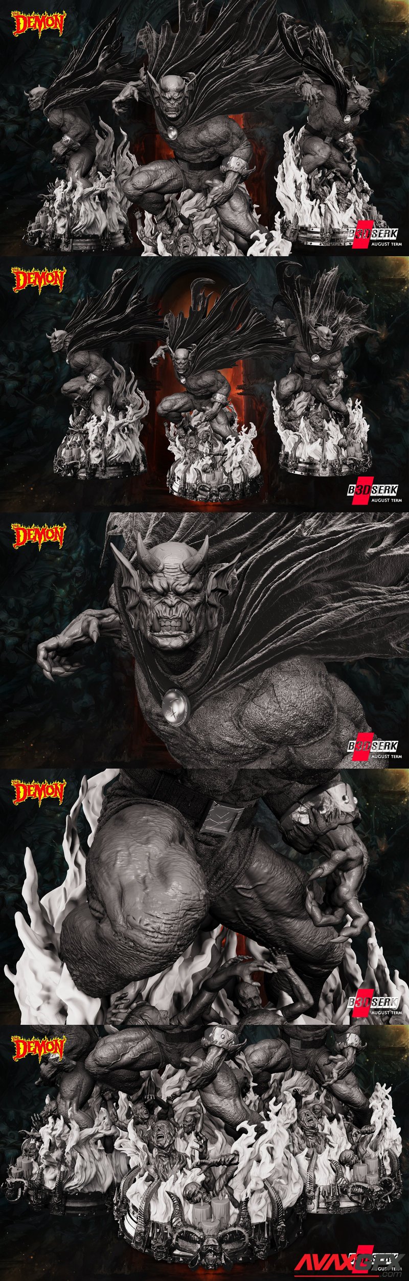 Etrigan Statue - 3D Print Model STL