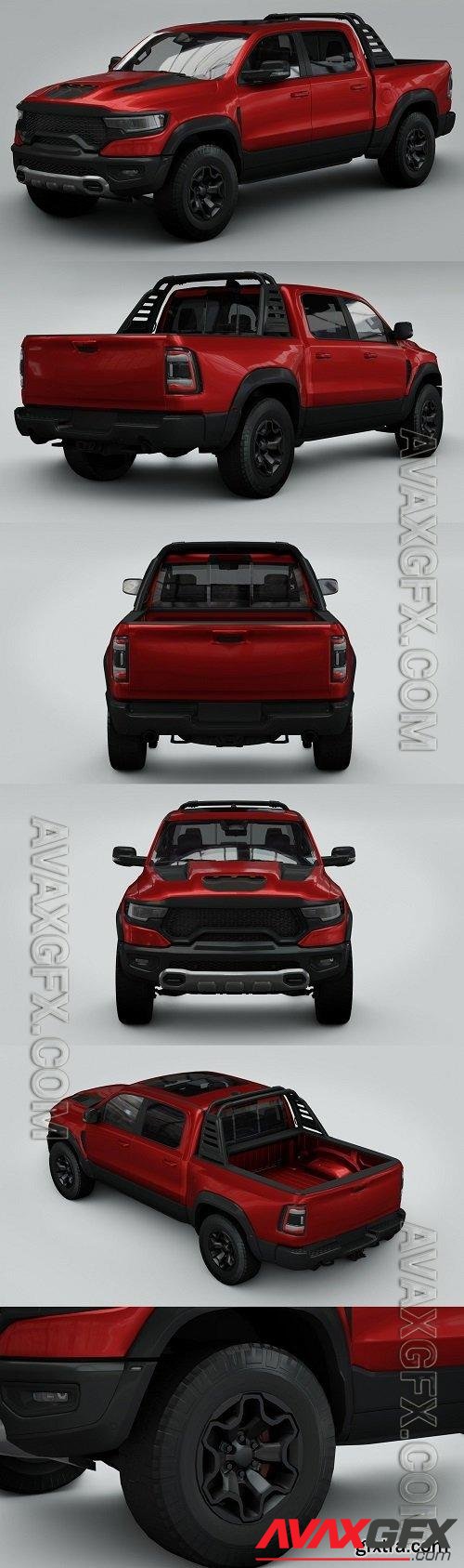 Pickup Dodge Ram 1500 TRX 2022 3D Models