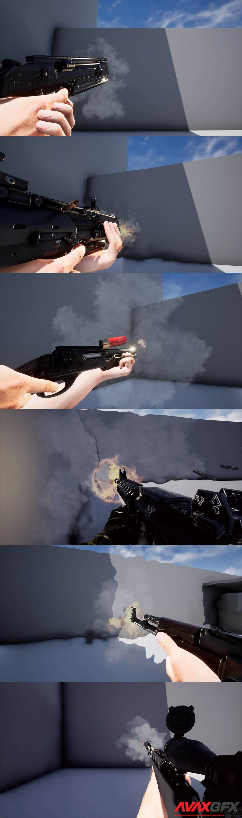 Niagara Muzzle Flash & Ejection VFX