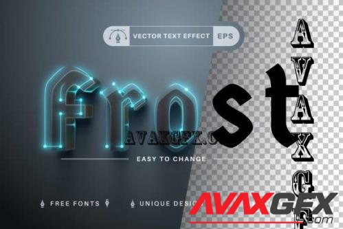 Glow Frost - Editable Text Effect - 10882912