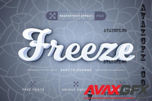 PSD Winter - Editable Text Effect - 10883332