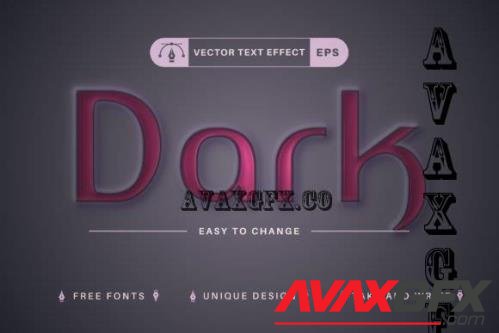 Dark - Editable Text Effect - 10875419