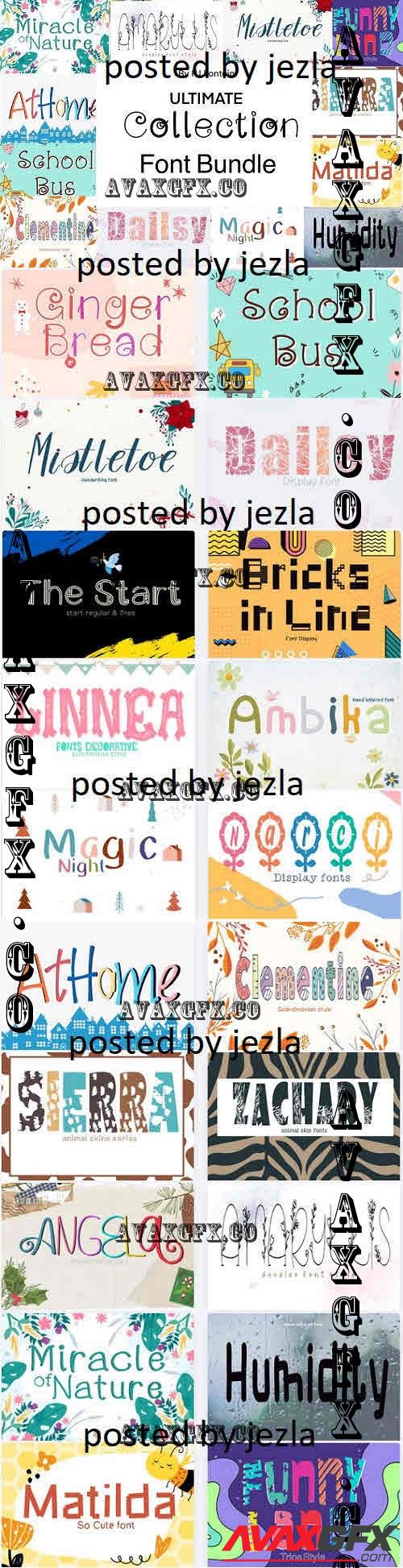 Ultimate Collection Font Set 1 - 20 Premium Fonts