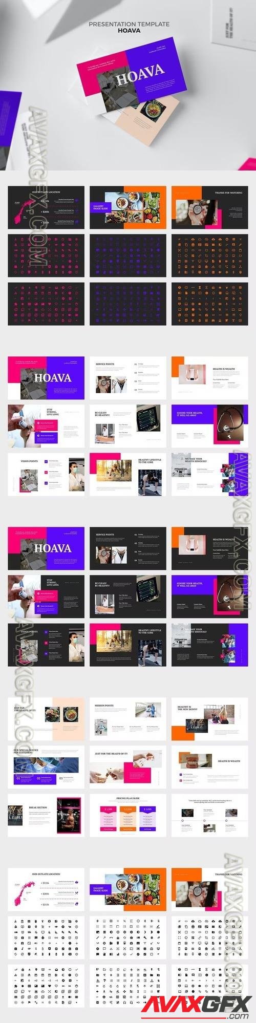 Hoava : Healthcare Lookbook Powerpoint