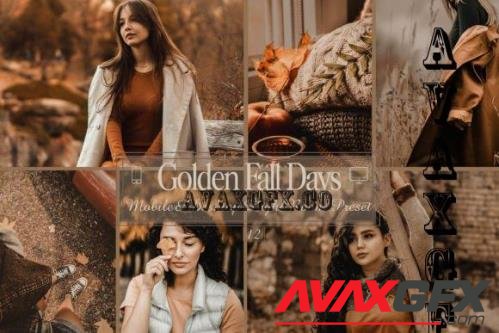 12 Golden Fall Days Mobile & Desktop Lightroom Presets,Moody - 2223335