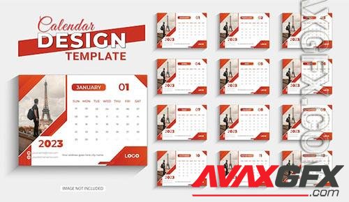 2023 happy new year desk calendar design