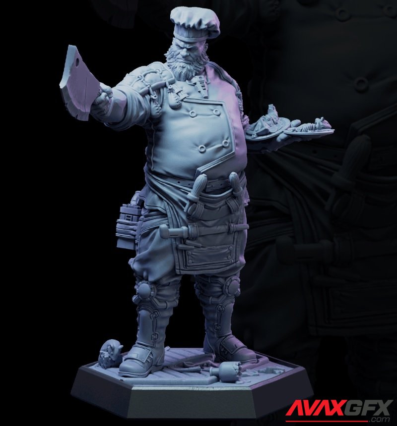 Loot Studios - Scraps Cook - 3D Print Model STL