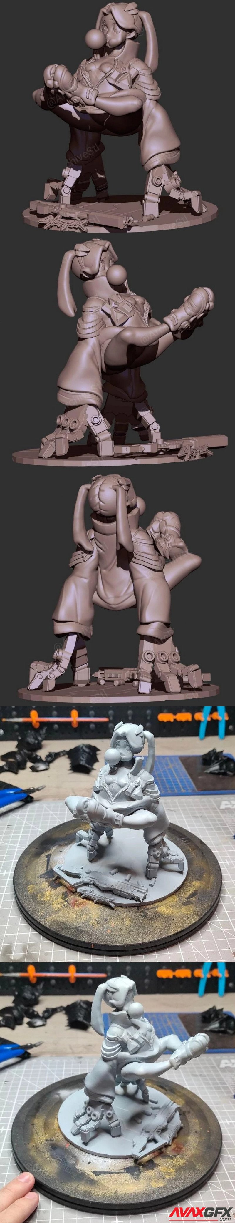 Cyberpunk Edgerunner Rebecca - 3D Print Model STL