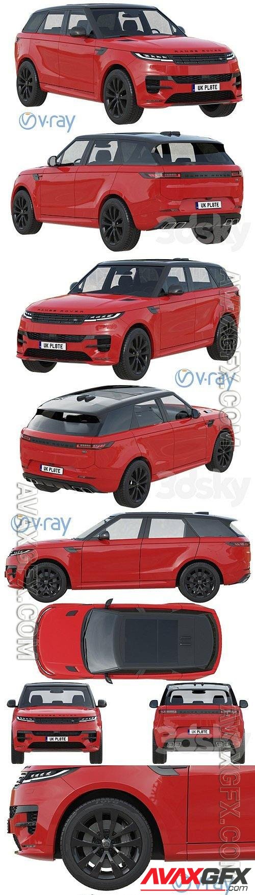 Land Rover Range Rover Sport 2023 3D Models