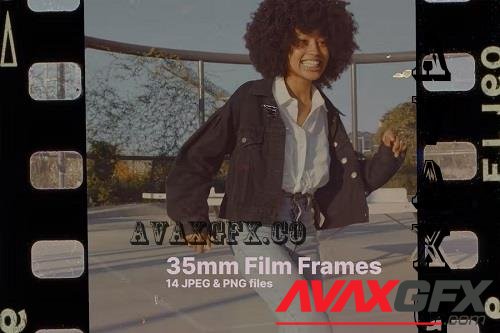 14 Old Style 35mm Film Frames