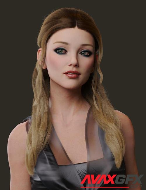 Elegant Hair for Genesis 8 and 8.1 Females