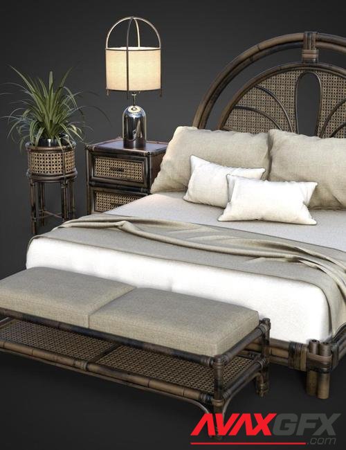 B.E.T.T.Y. Rattan Bedroom