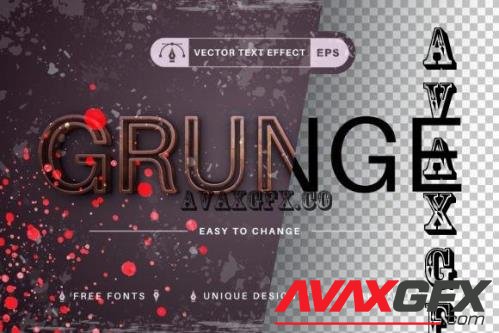 Grunge Rust - Editable Text Effect - 10257022