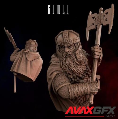 Gimli Bust – 3D Print