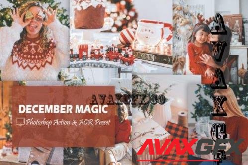 12 December Magic Photoshop Actions And ACR Presets, Holiday - 2290795