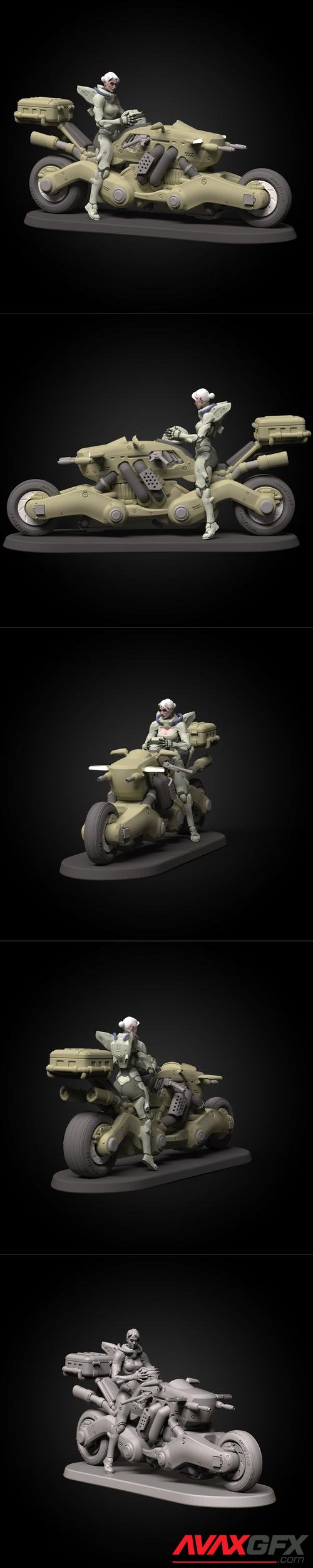 Alexei Konev - Sci Fi Rider – 3D Print