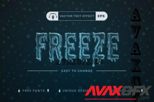 Freeze - Editable Text Effect - 10300098