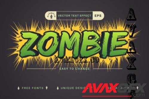 Zombie - Editable Text Effect - 10267009