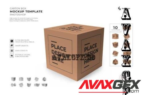 Box Packaging Mockup Template Bundle - 2291126