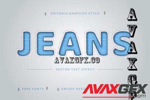 Jeans - Editable Text Effect - 10272476