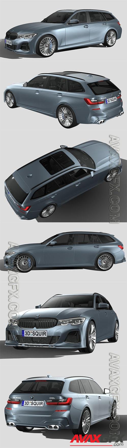 BMW Alpina D3 S touring 2020 3D Models