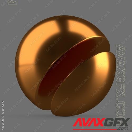 AdobeStock - Orange anodized metal 200125029
