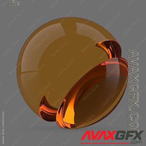 AdobeStock - Orange glass 200124650