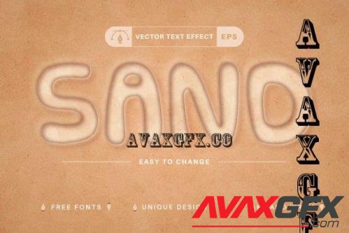 Sand Beach - Editable Text Effect - 10274418
