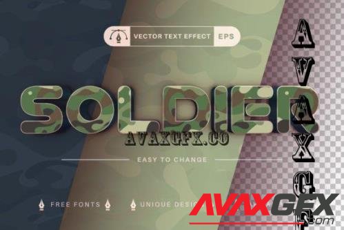 Soldier - Editable Text Effect - 10286466