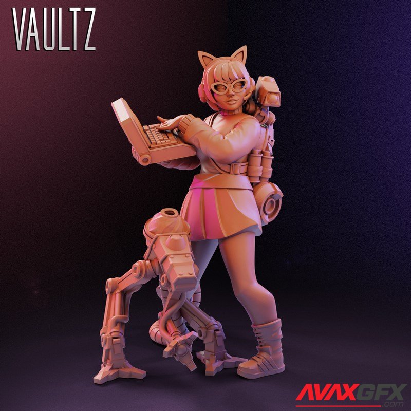 Vaultz Miniatures - Velma and Robot - 3D Print Model STL