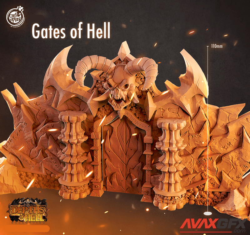 Depths of Hell - Gates of Hell - 3D Print Model STL