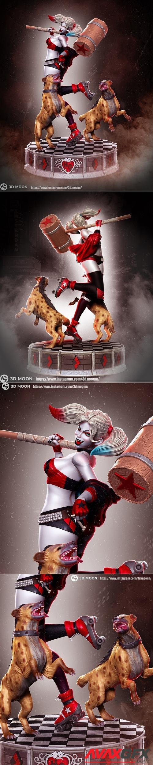 Harley Quinn with Dud and Lou – 3D Print