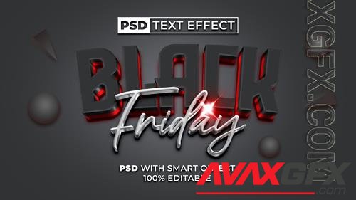 Black friday text effect style editable text effect