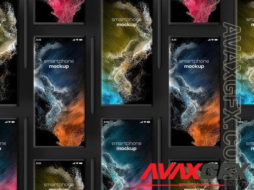 AdobeStock - Smart Phone Mockup with Editable Background 542541986