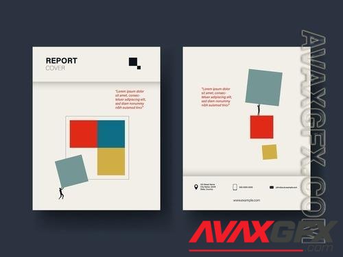 AdobeStock - Business Growth Report Cover Layout 532543903