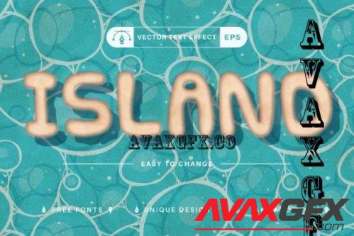 Sandy Island - Editable Text Effect - 10277404