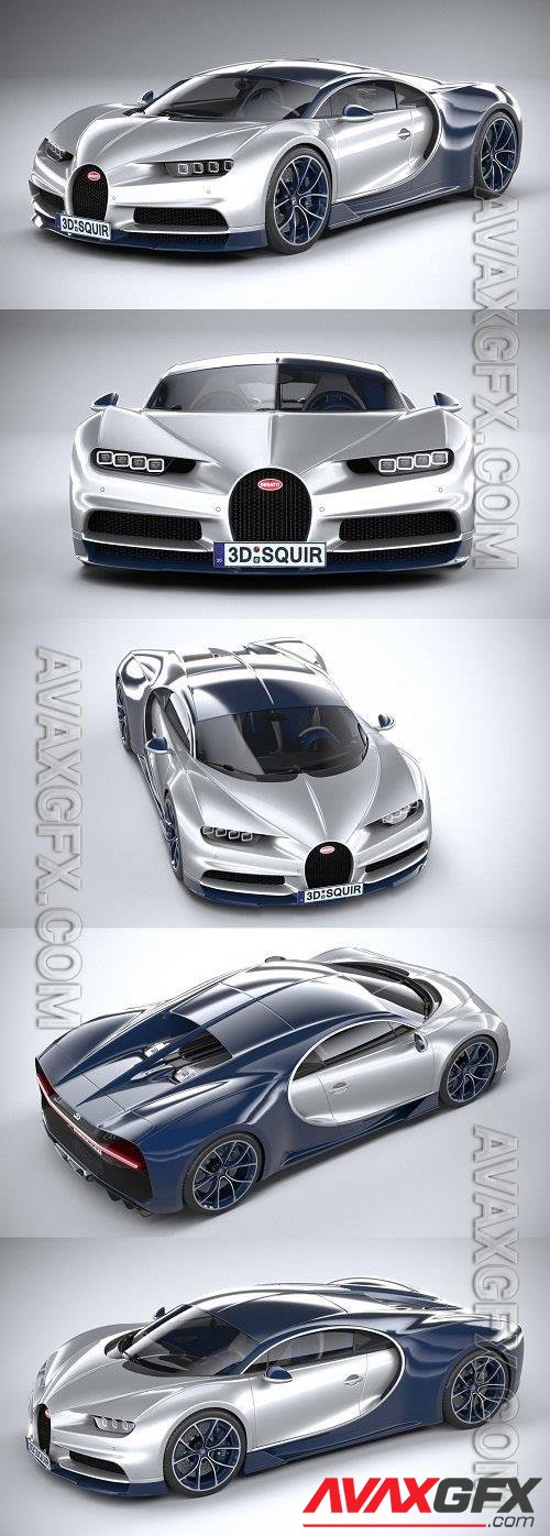 Bugatti Chiron 2020 3D Models