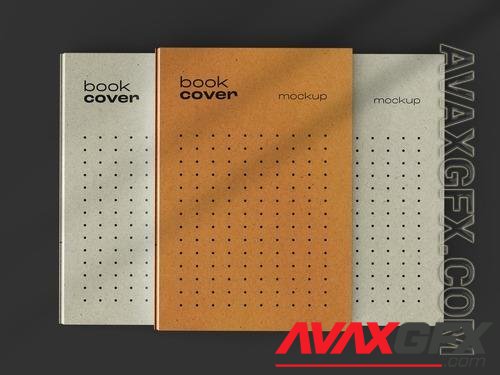 AdobeStock - Book Catalog Magazine Cover Mockup with Editable Background and Overlay Shadow 527670394
