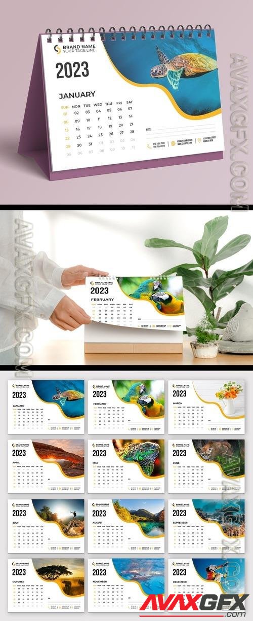 AdobeStock - 2023 Calendar Layout 517754202