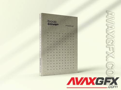 AdobeStock - Book Catalog Magazine Cover Mockup with Editable Background and Overlay Shadow 527670396