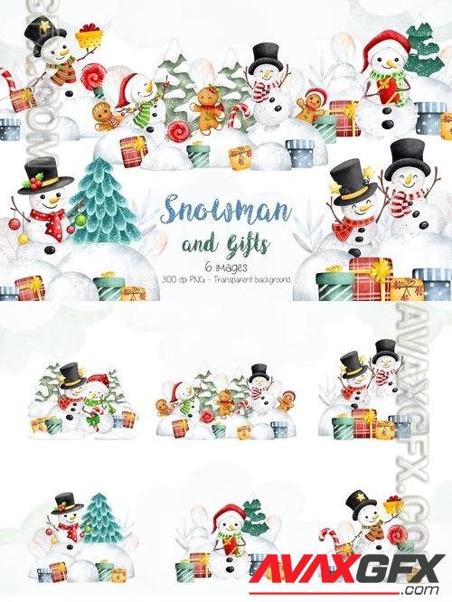 Snowman and Gifts 2MEG6Q6