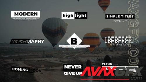 Modern Titles 2.0 | After Effects 41206802