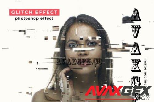 Modern Glitch Photoshop Photo Effect