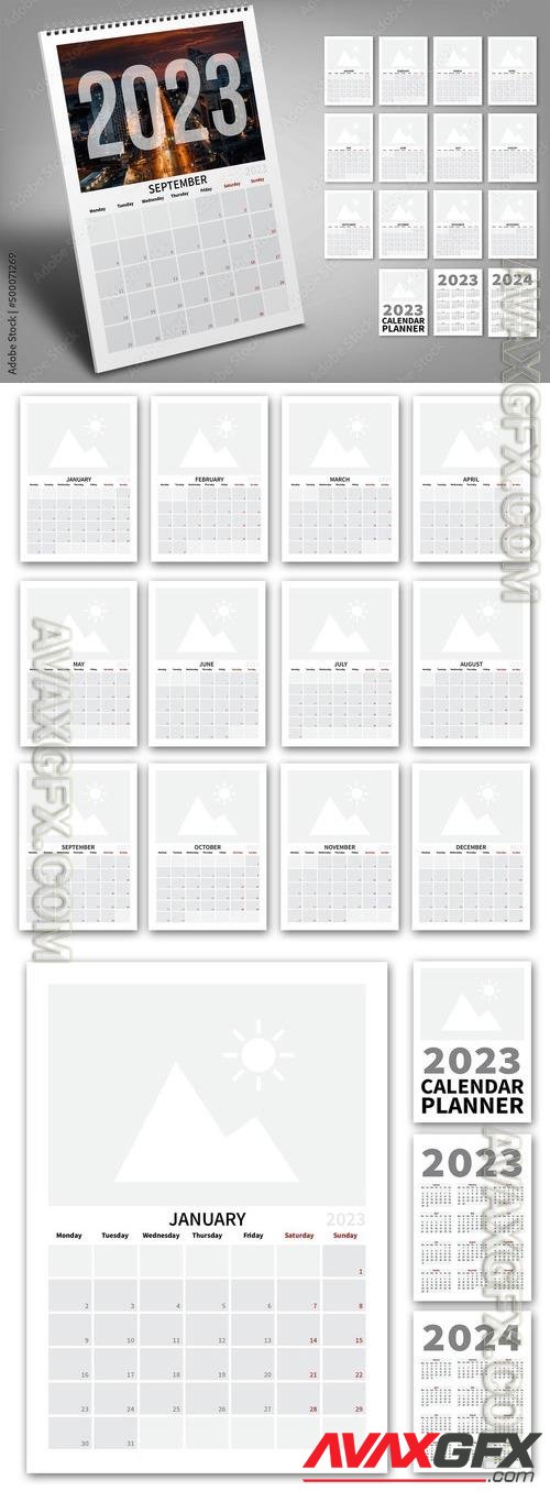 AdobeStock - 2023 Calendar Planner 500071269