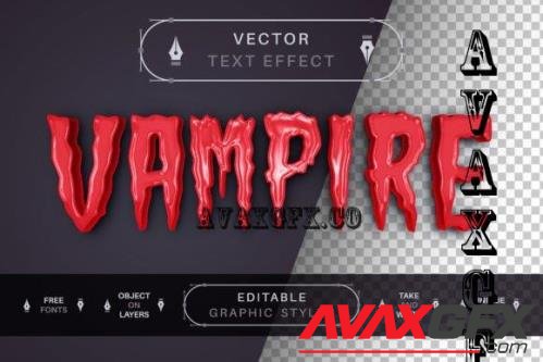 Blood Vampire - Editable Text Effect - 10911749