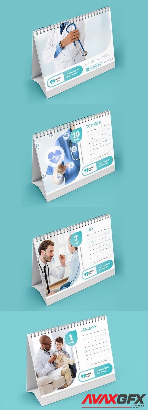 Desk Calendar 2023. Healthcare 3AQTS9Z